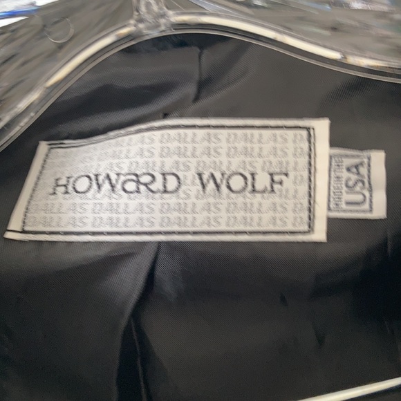 Howard Wolf made in USA black jacket. Women size L - Picture 3 of 6